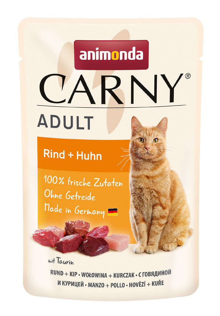 animonda Katzen-Nassfutter Rind und Huhn